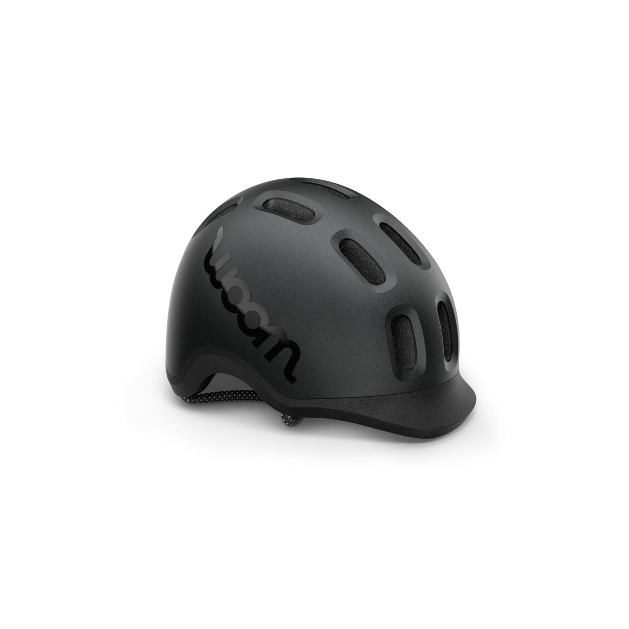 woom fahrradhelm schwarz WOOM Ready Kinderhelm charcoal metallic