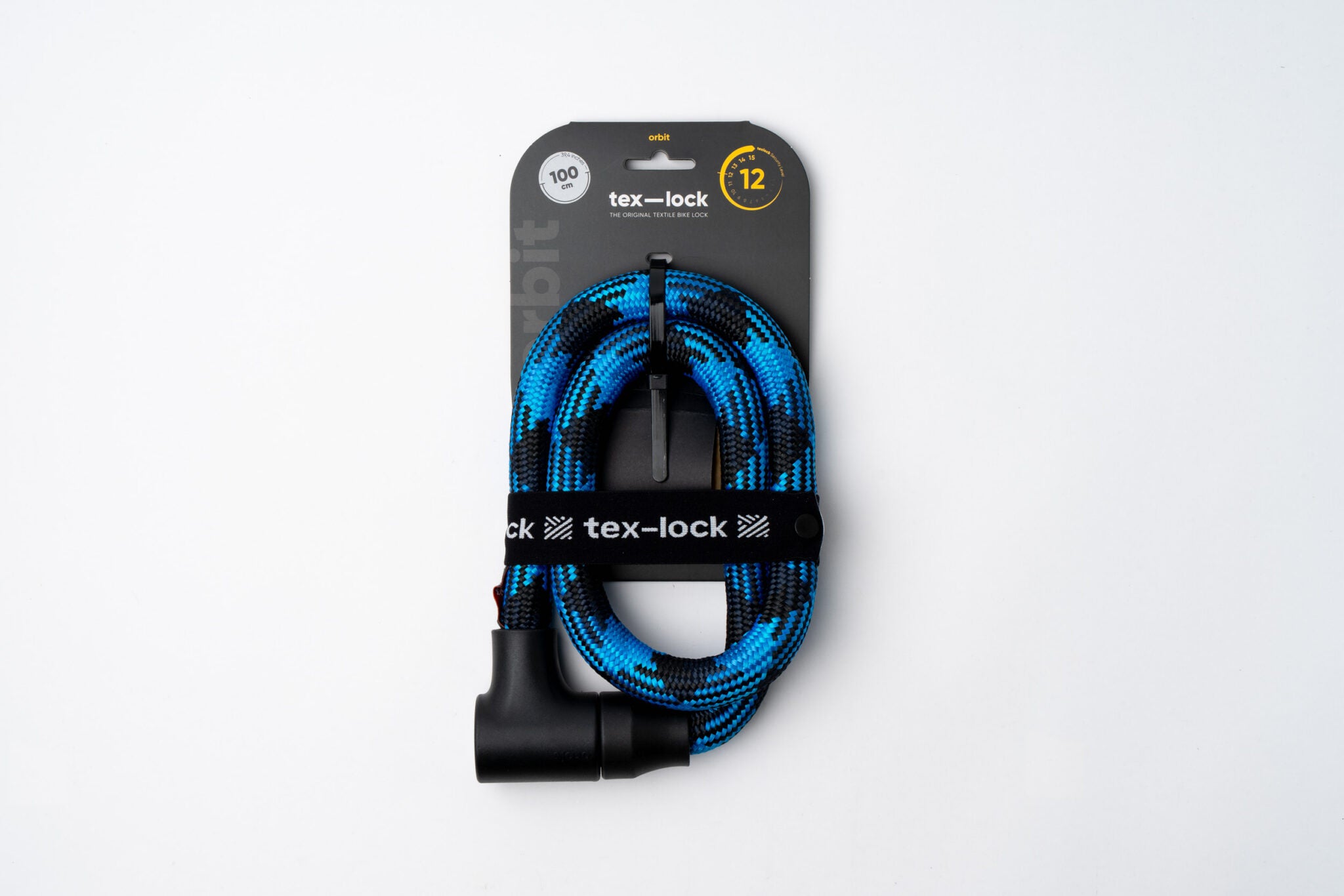 Tex-Lock Orbit Textil-Fahrradschloss 100 cm morpho blue