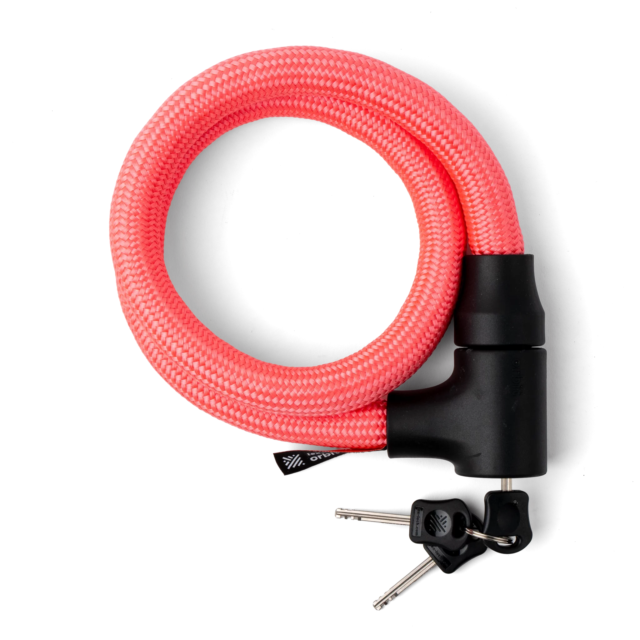 Tex-Lock Orbit Textil-Fahrradschloss 100 cm pink lemonade - Premium Bikeshop