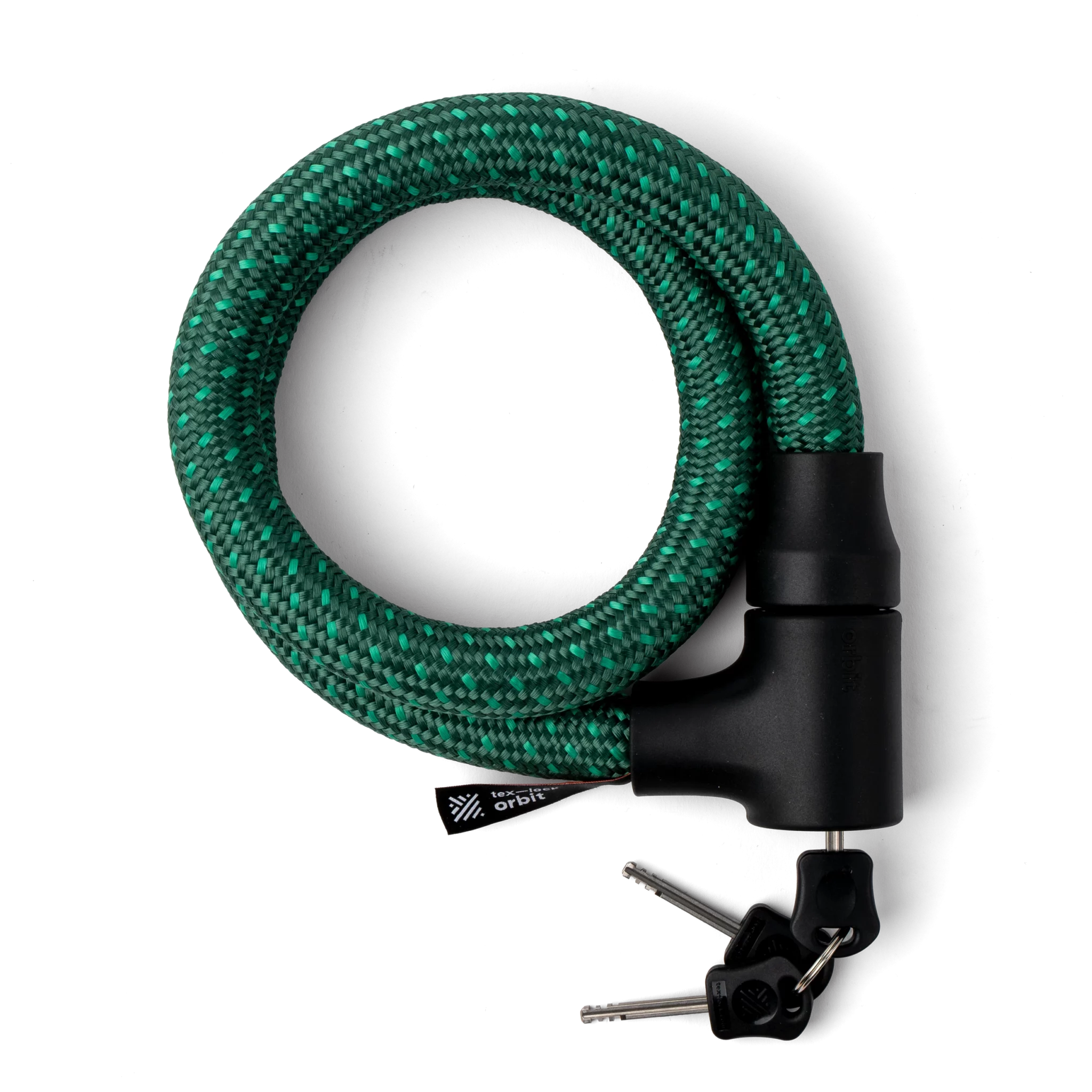 Tex-Lock Orbit Textil-Fahrradschloss 100 cm spring green - Premium Bikeshop
