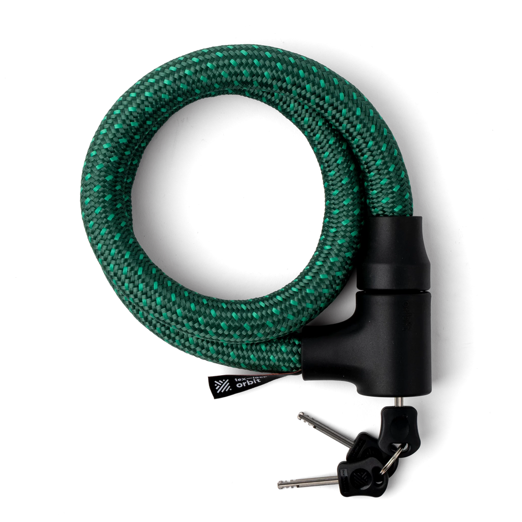 fahrradschloss grün Tex-Lock Orbit Textil-Fahrradschloss 100 cm spring green