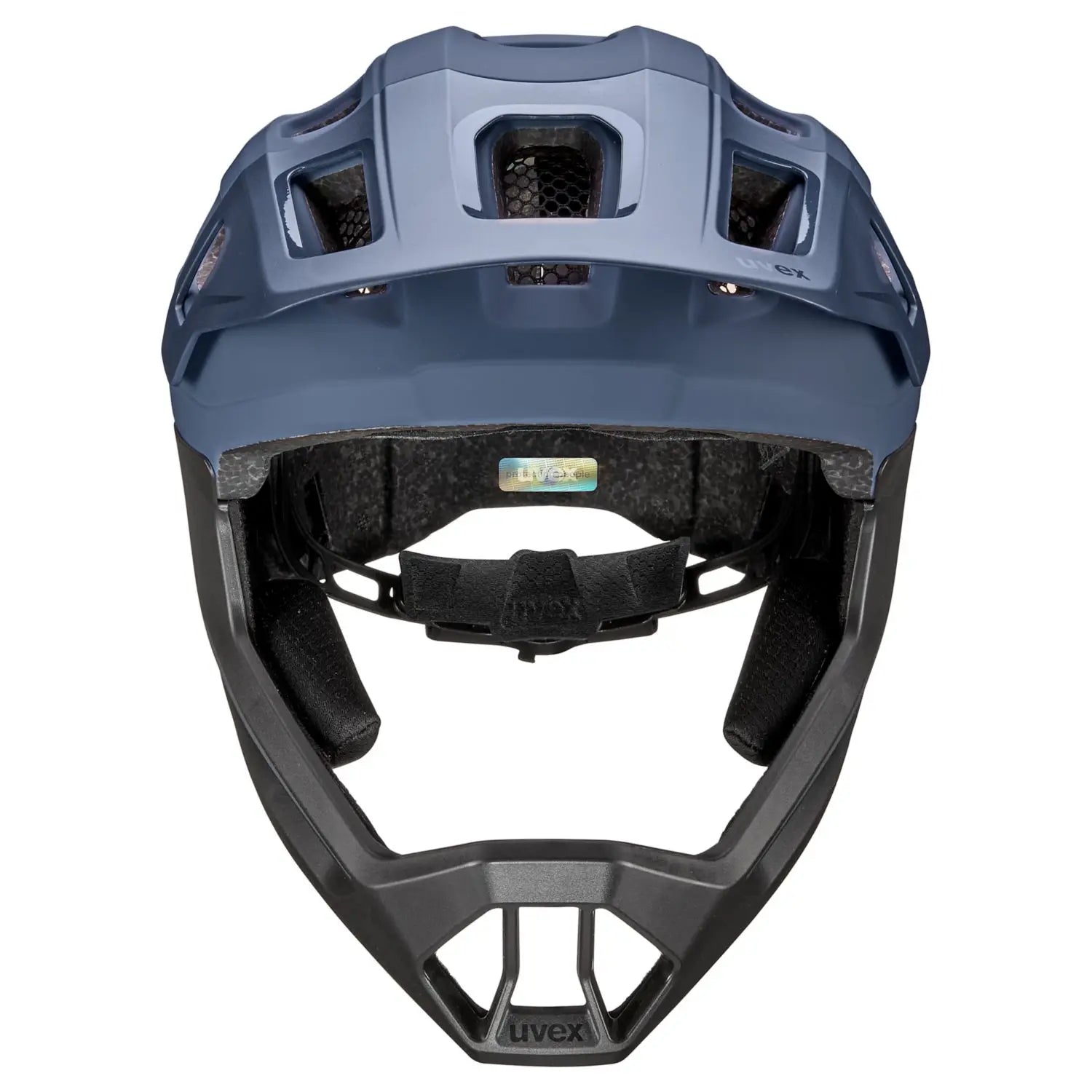 uvex kinderhelm mountainbike UVEX react jr. fullface Kinderhelm dusk blue matt
