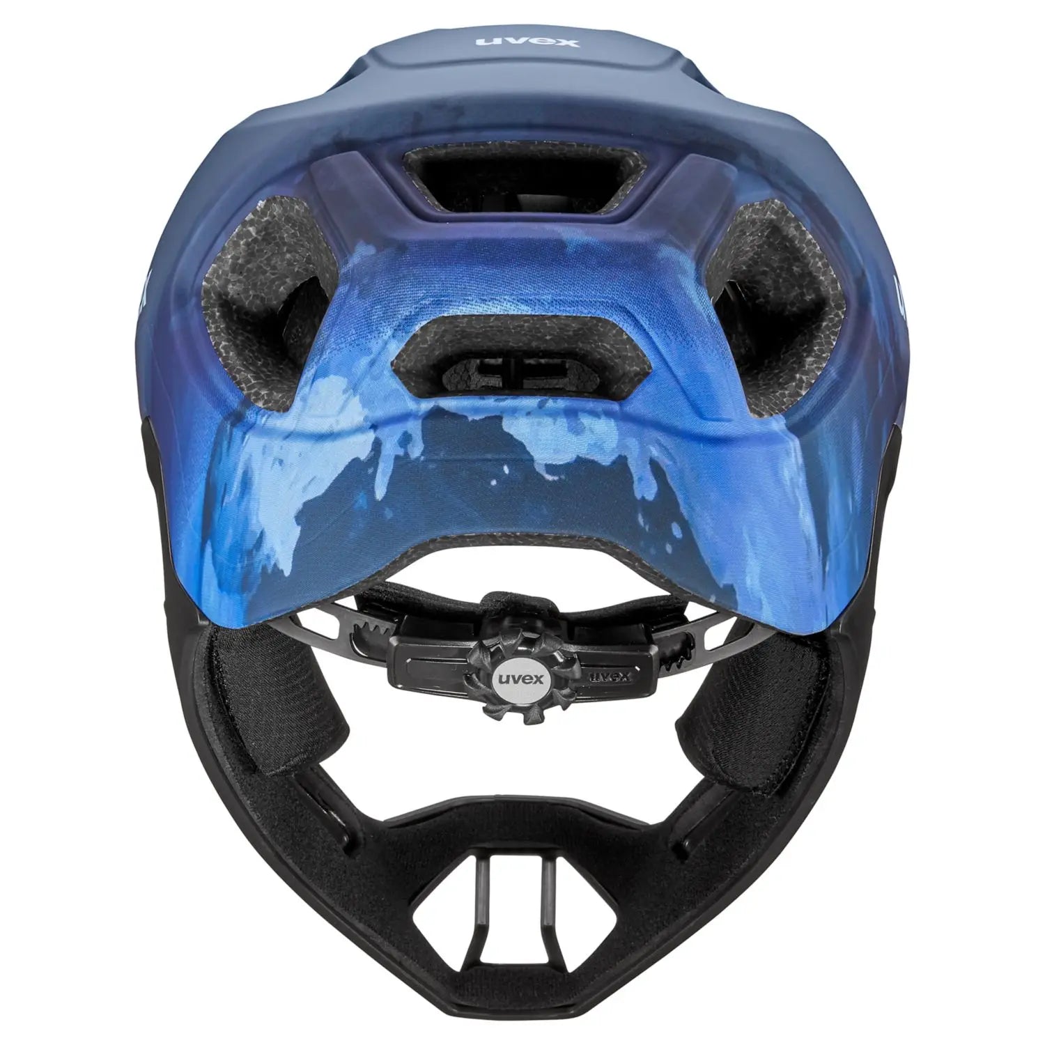 UVEX react jr. fullface Kinderhelm dusk blue matt - Premium Bikeshop