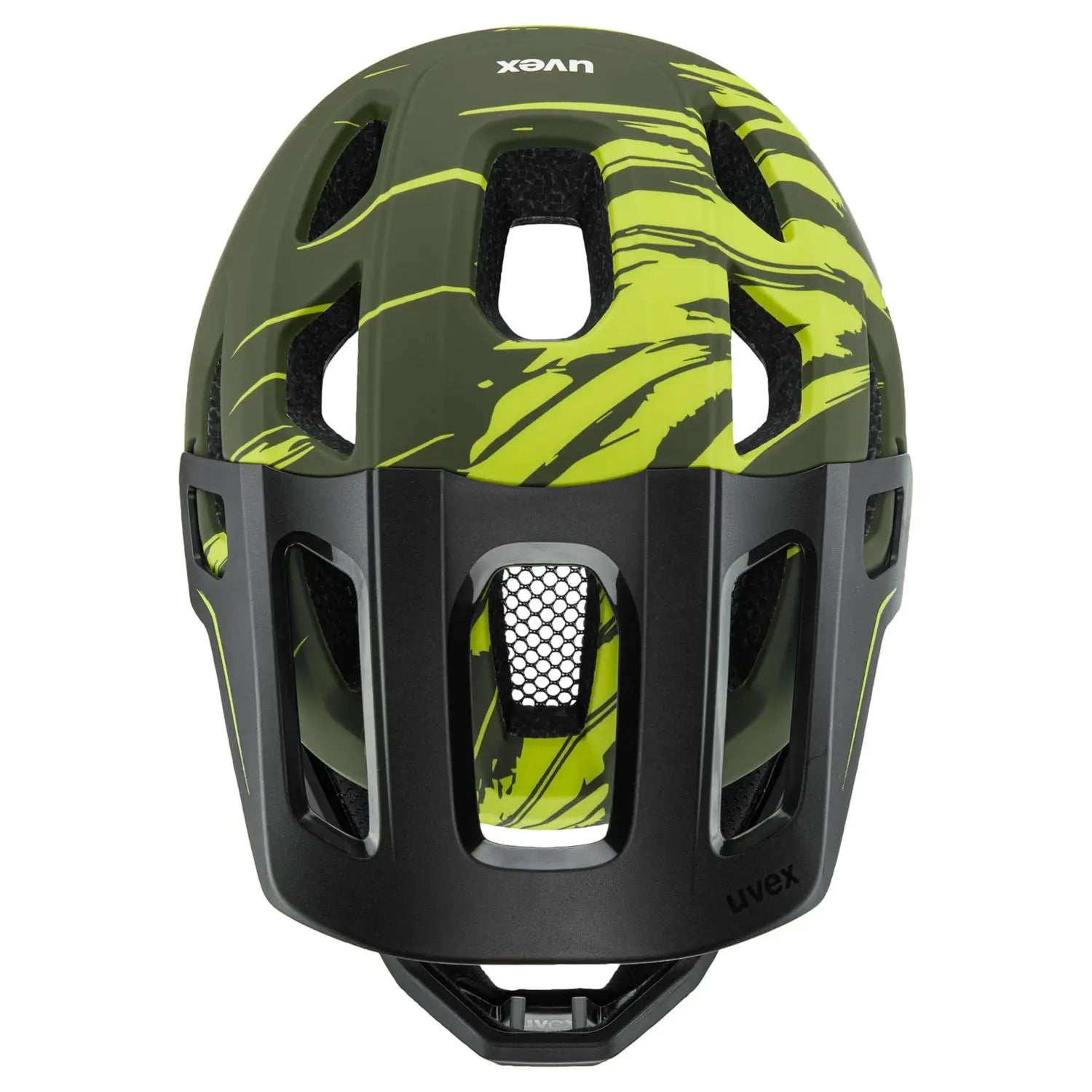 UVEX react jr. fullface Kinderhelm dark olive matt - Premium Bikeshop