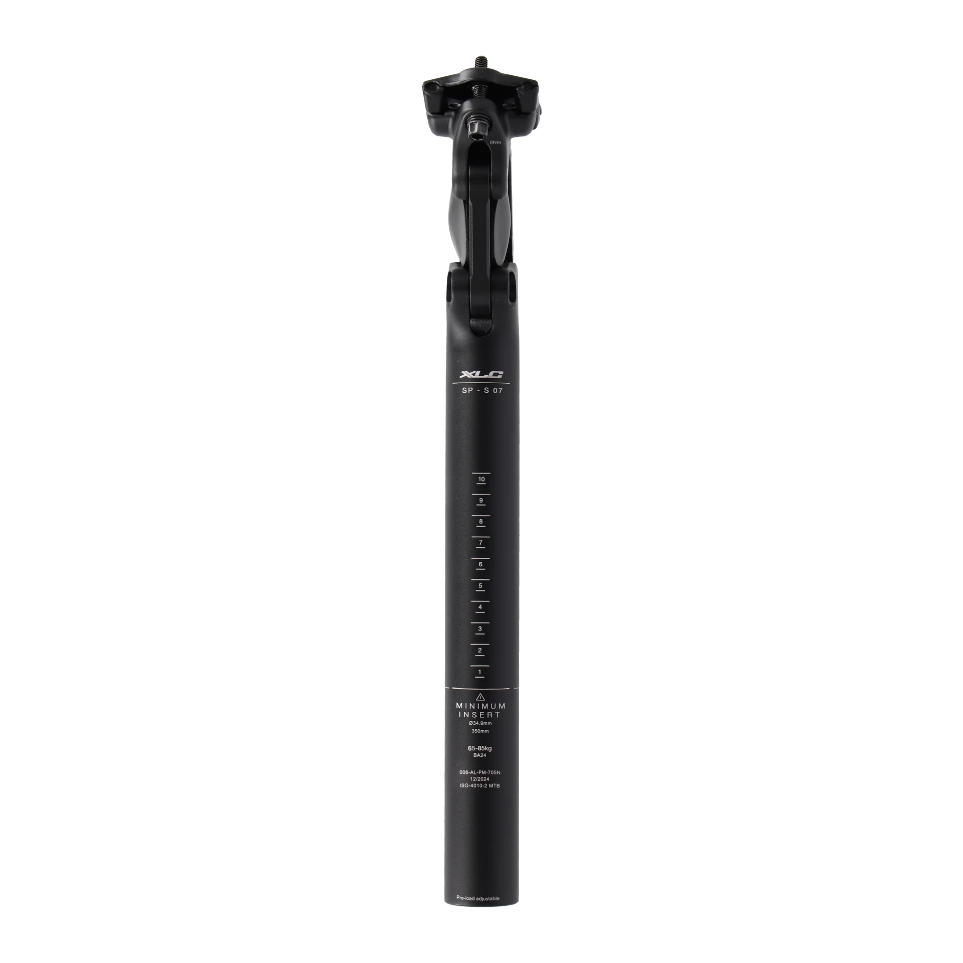 XLC Federsattelstütze SP-S07 Ø 31,6mm, 350mm, schwarz