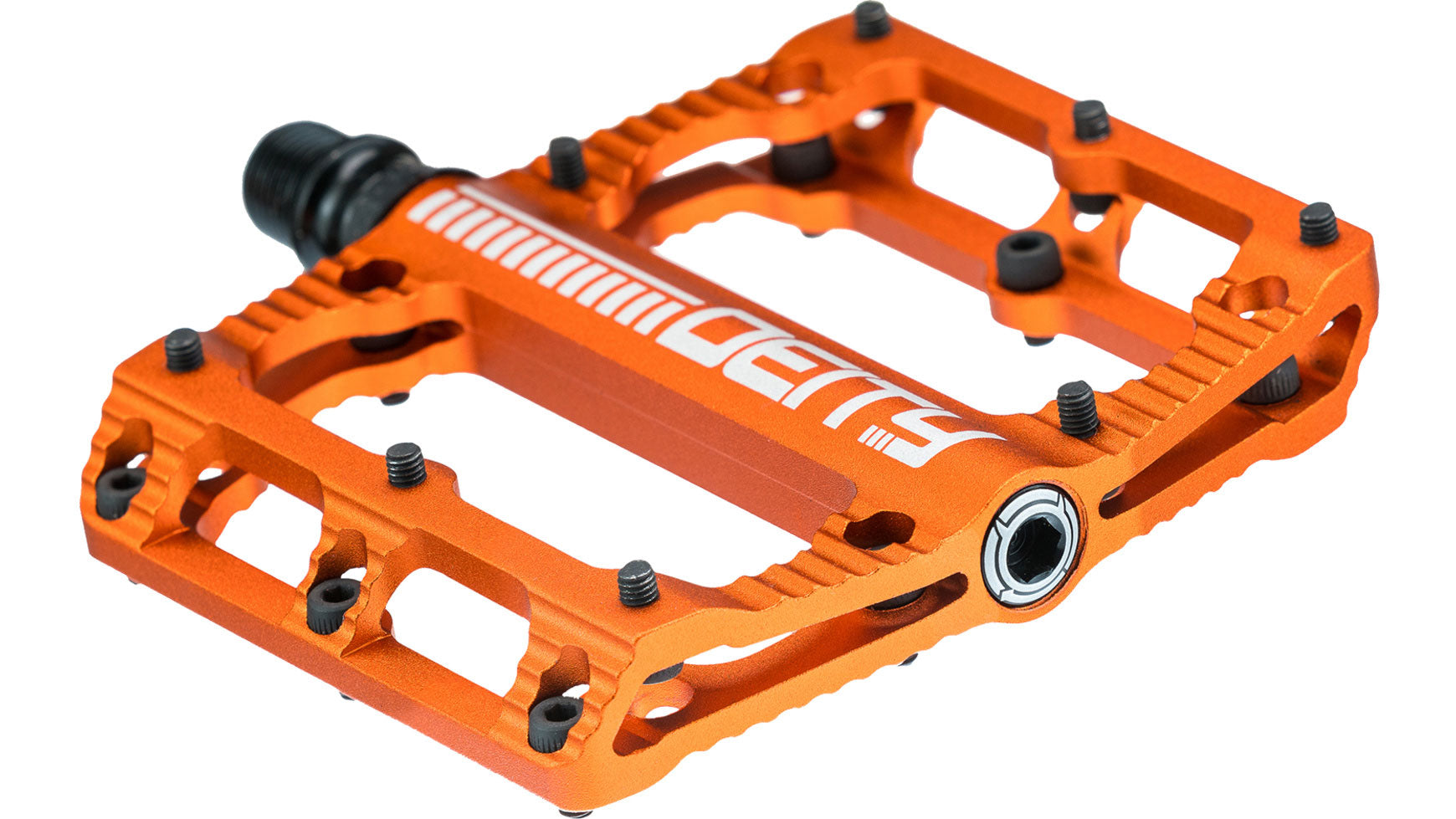 eloxierte pedale DEITY BLACK KAT Pedals orange eloxiert