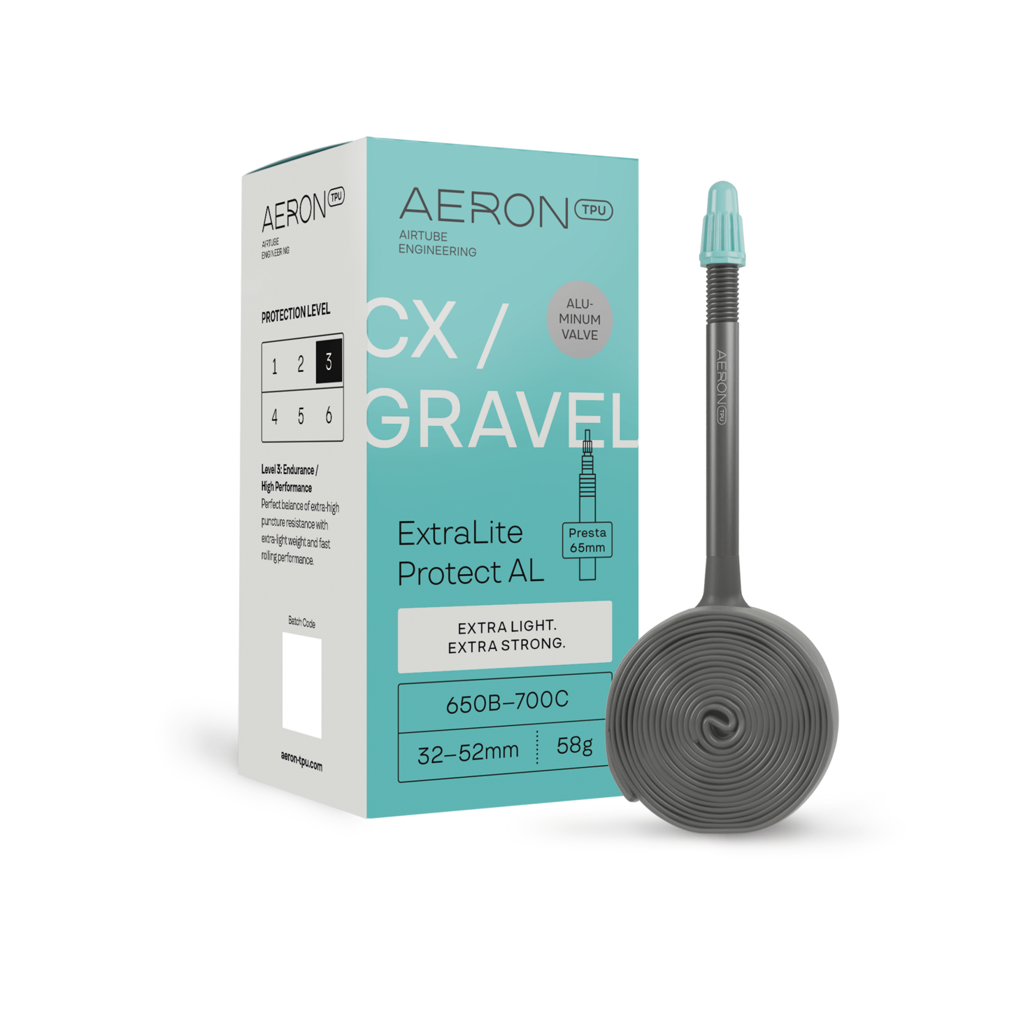 Aeron CX/Gravel - ExtraLite Protect AL 65 mm Valve - Premium Bikeshop