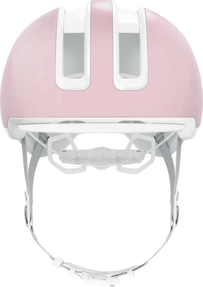 fahrradhelm pink weiß ABUS HUD-Y pure rose Fahrradhelm