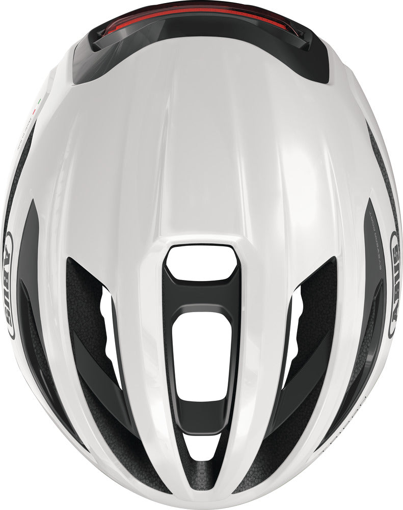 ABUS Taipan LED shiny white - Premium Bikeshop
