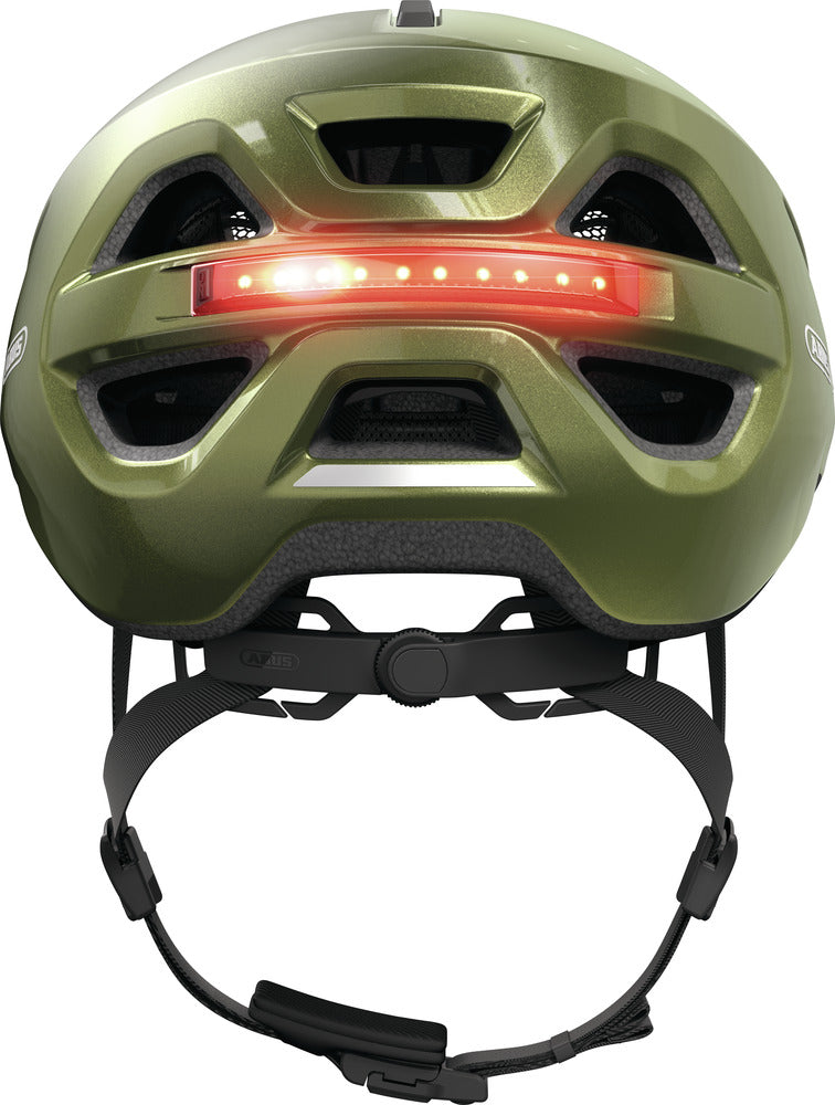 abus fahrradhelm urban ersatzteile Urban-I 4.0 Helm pepper green Größe:46 Fahrradschloss zum Schutz vor size:165cm