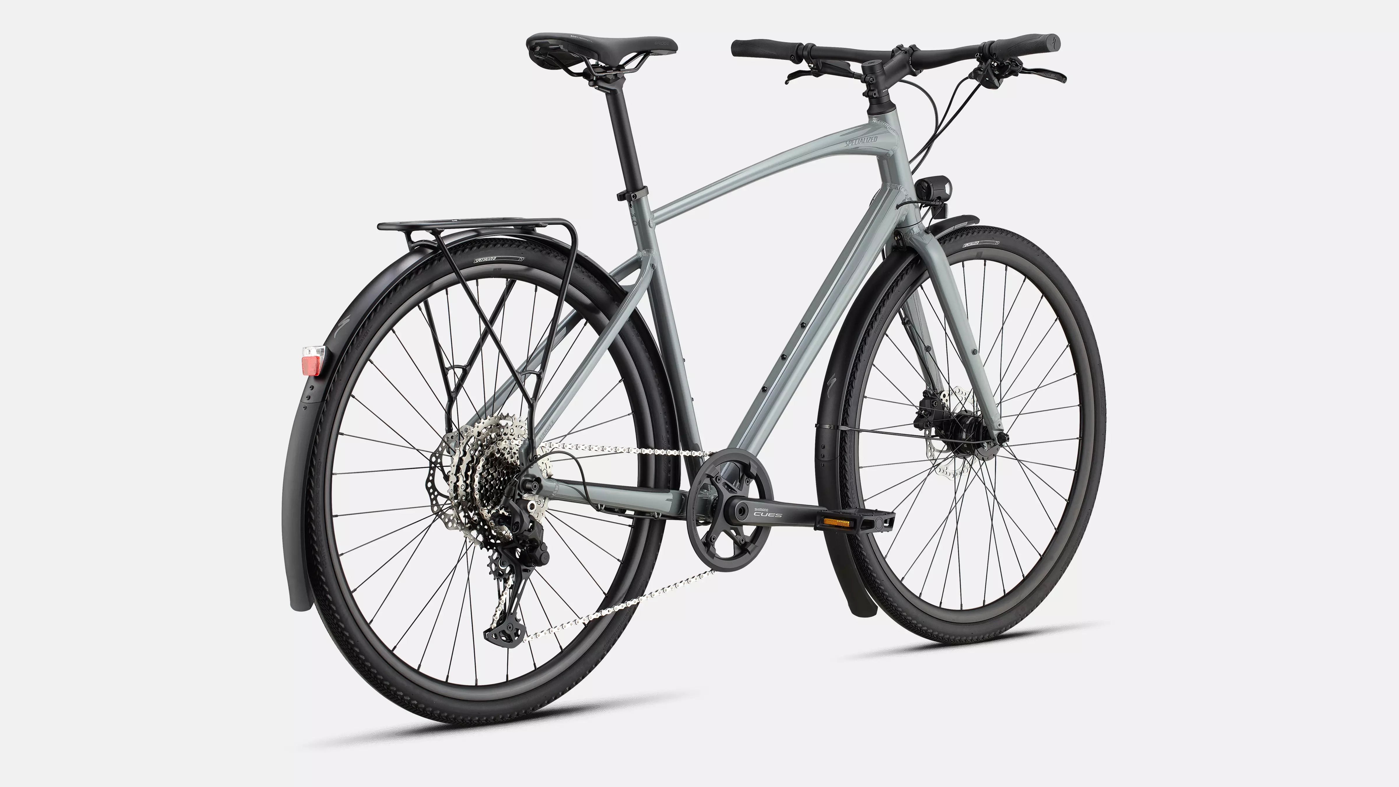 Specialized Sirrus X 3.0 EQ Gloss Ashen Grey / Black Liquid Metal Reflective - Premium Bikeshop