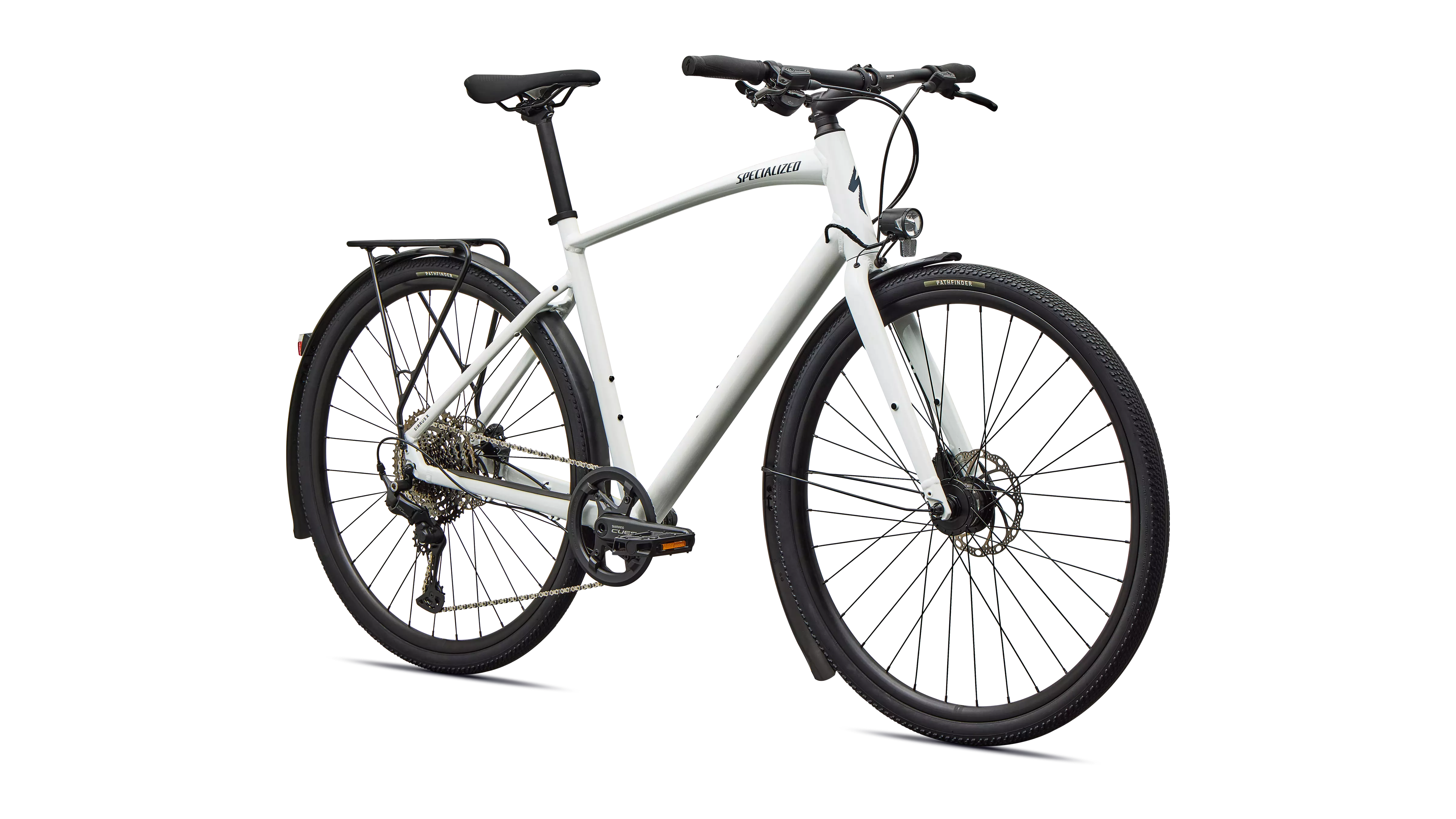 Specialized Sirrus X 3.0 EQ Gloss metallic white silver / deep marine frost - Premium Bikeshop