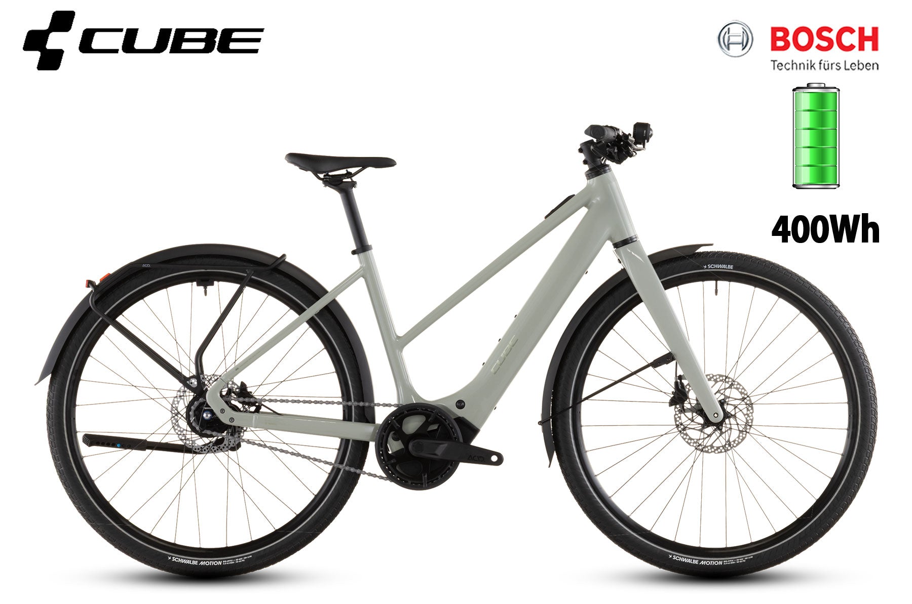 Cube Editor Hybrid SLX 400X FE reedbeige´n´chrome trapez - Premium Bikeshop
