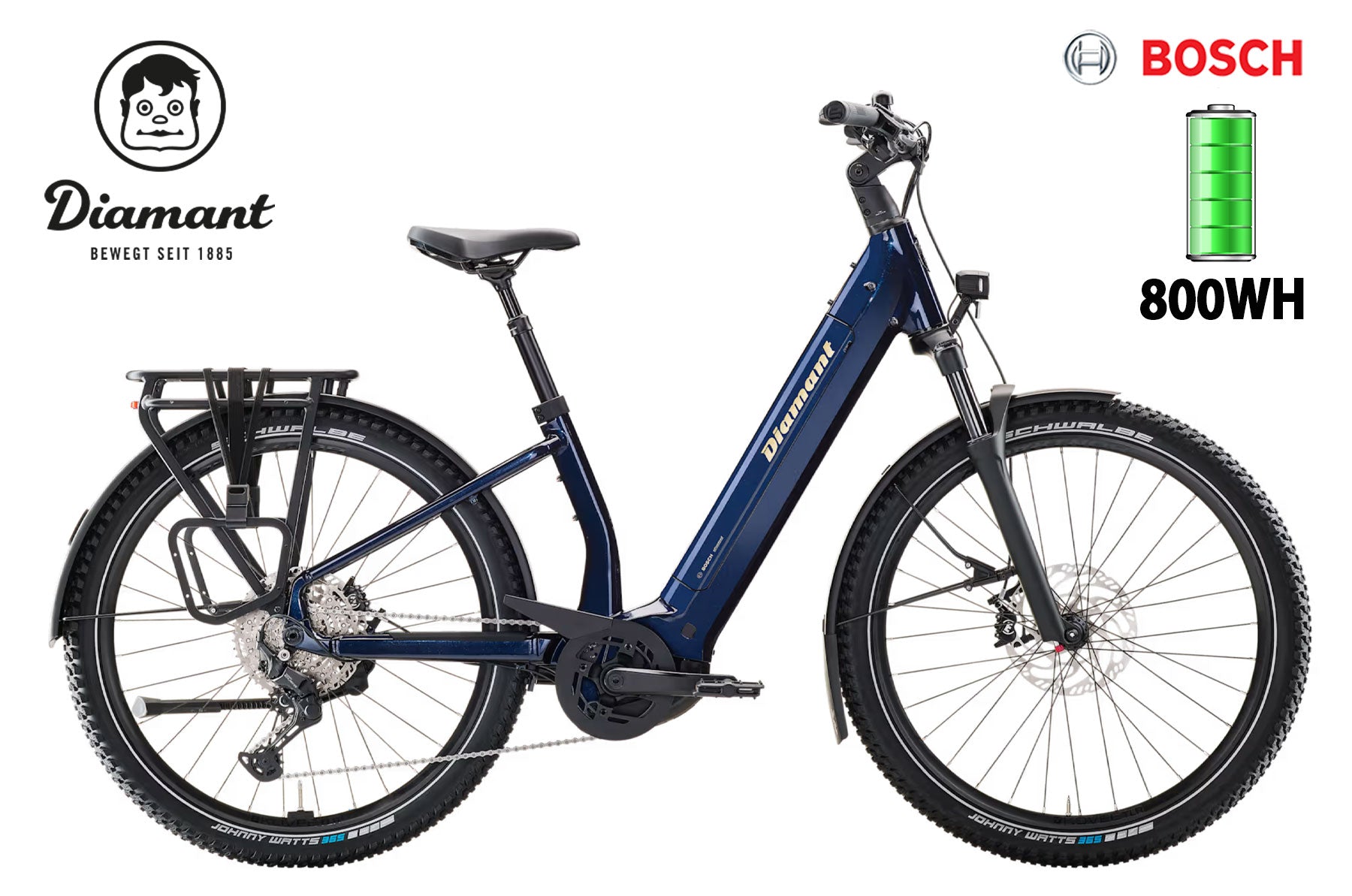 DIAMANT Suvea Trip Plus 800 Wh Mitternachtsblau