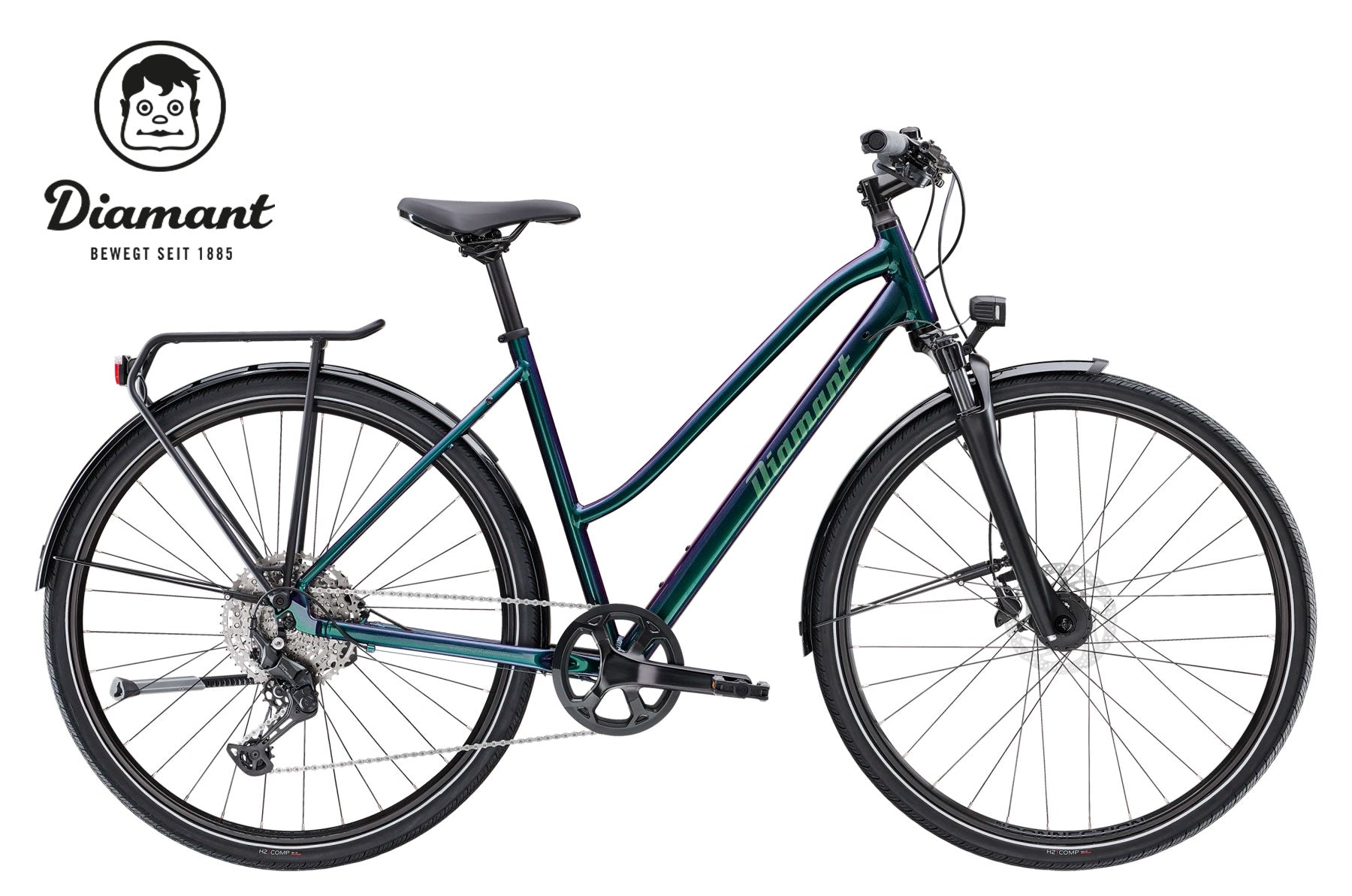 DIAMANT Elan Deluxe Mangan Metallic trapez - Premium Bikeshop