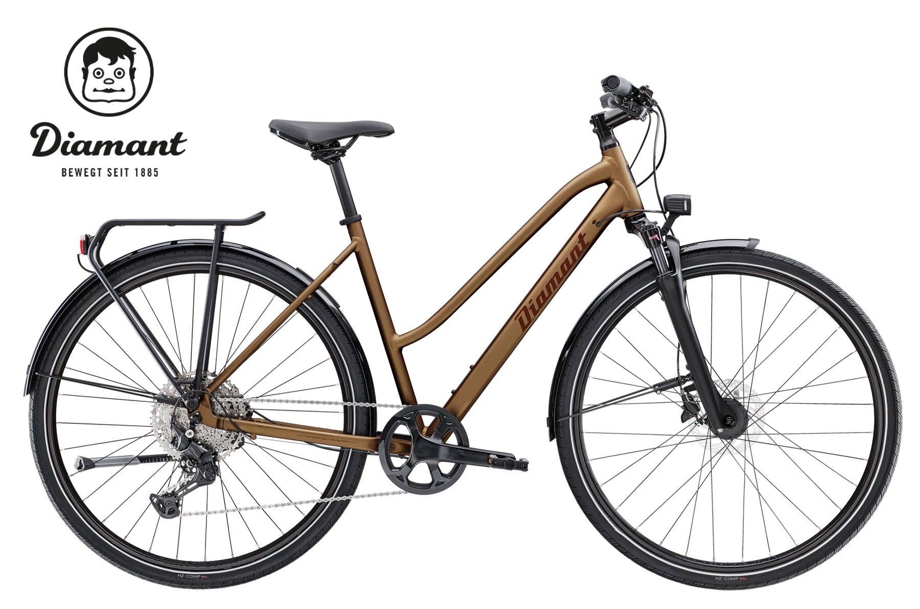 DIAMANT Elan Deluxe Travertin Metallic trapez - Premium Bikeshop