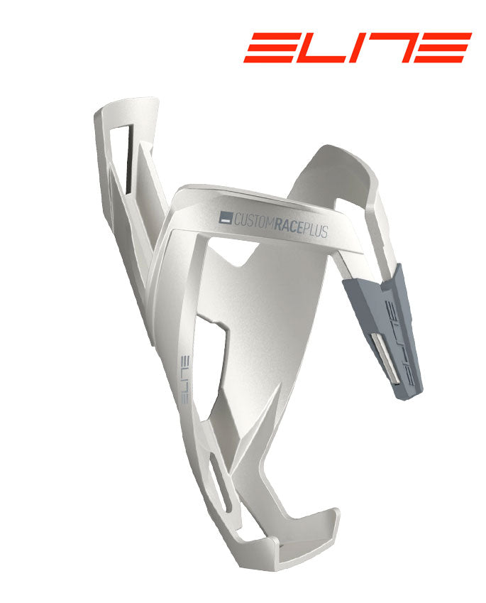 ELITE Flaschenhalter Custom Race Plus 20 white shiny paint - Premium Bikeshop