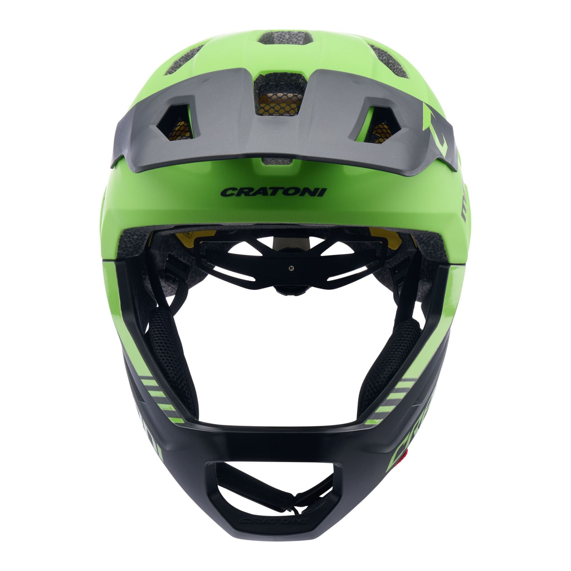 CRATONI MadCat MIPS Fahrradhelm Kinder - lime-black matt