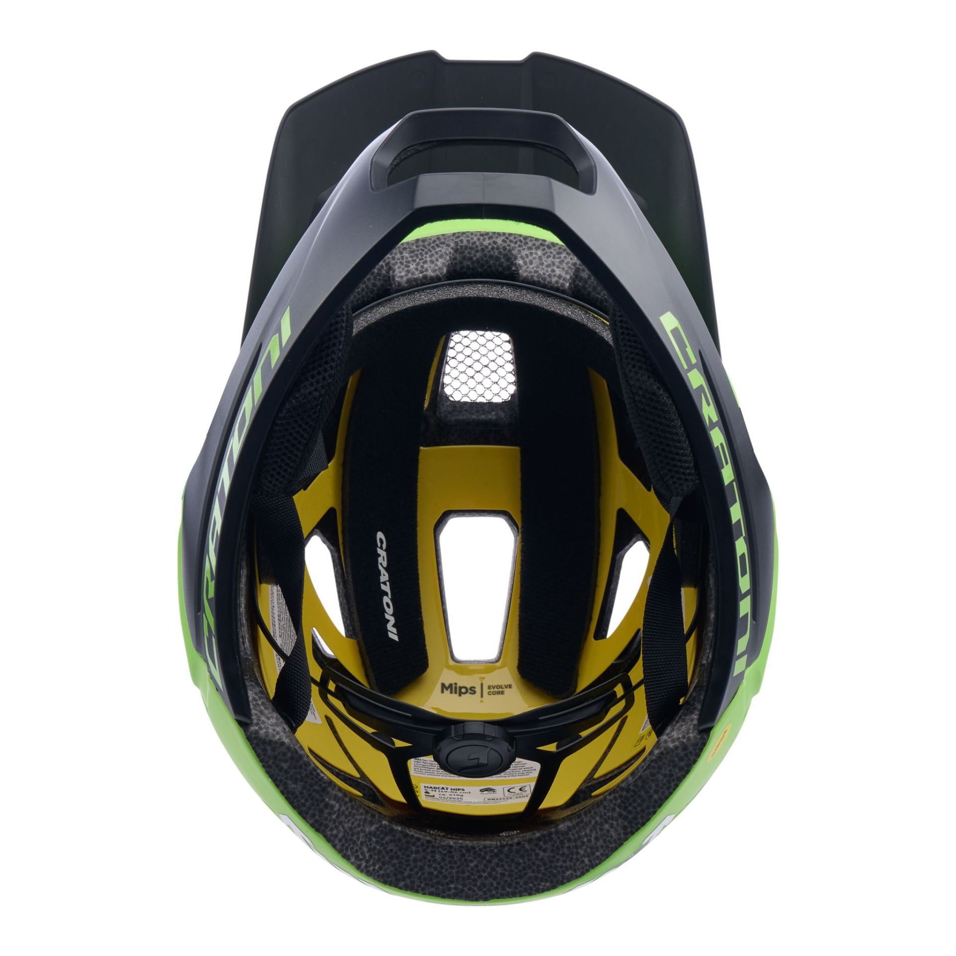 CRATONI MadCat MIPS Fahrradhelm Kinder - lime-black matt