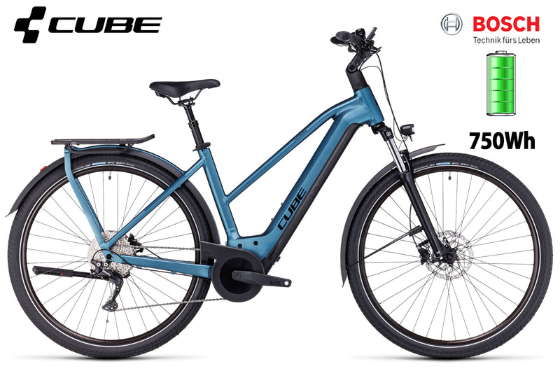 Cube Kathmandu Hybrid ONE 750 trapez  blue´n´black - Premium Bikeshop