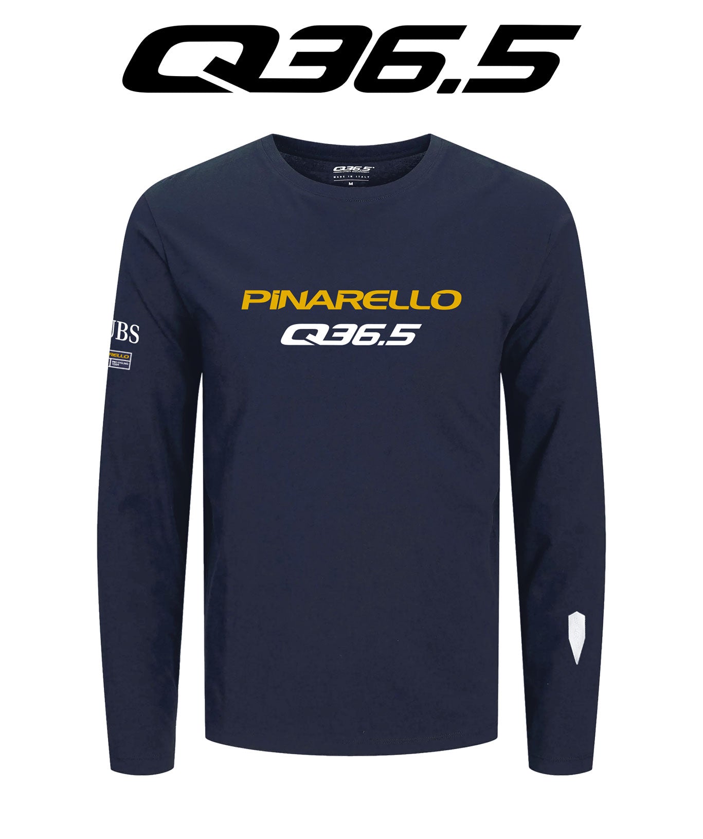 Pinarello Q36 Pro Cycling Team Langarm T-shirt Ocean Blue