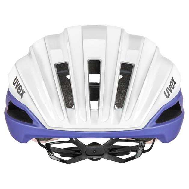 fahrradhelm weiß lila UVEX surge aero MIPS white lila