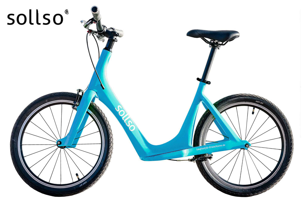 Sollso® elan – Laufrad aus Carbon babyblau