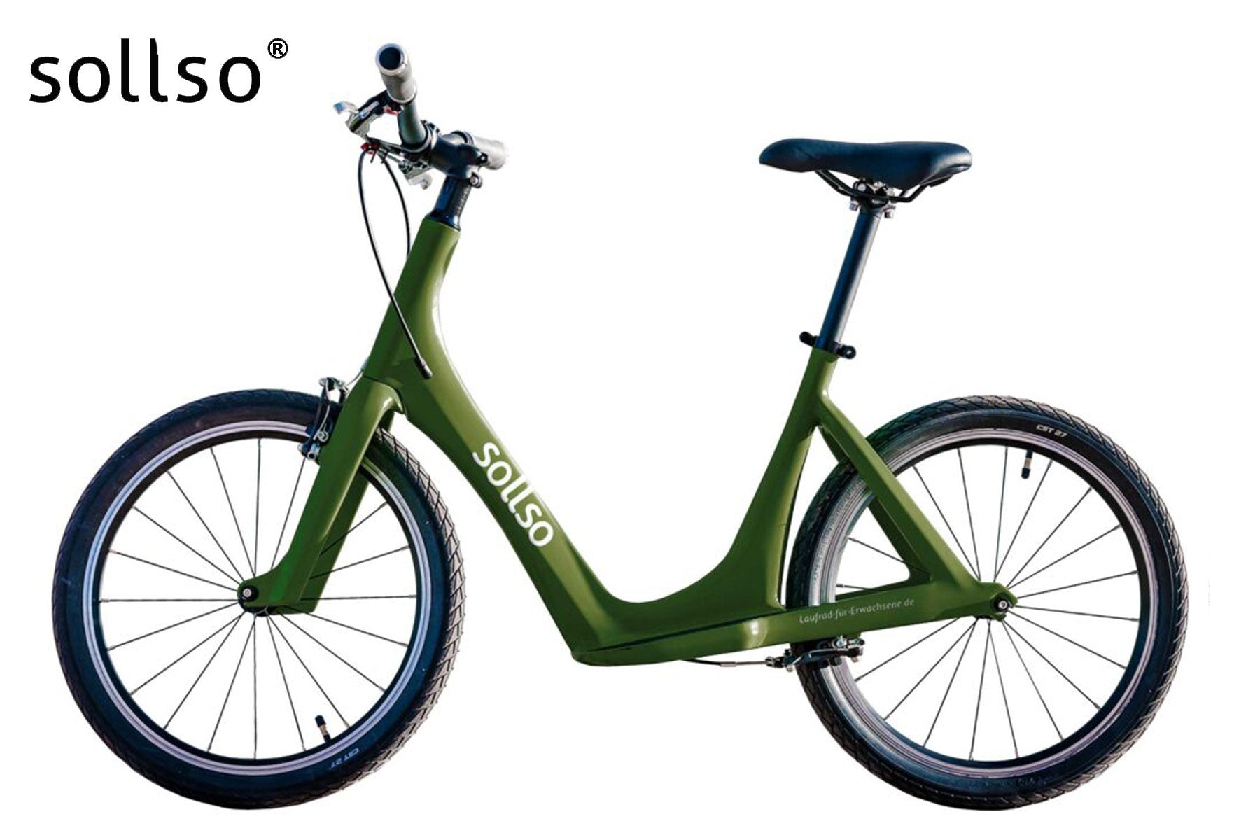 Sollso® elan – Laufrad aus Carbon olive