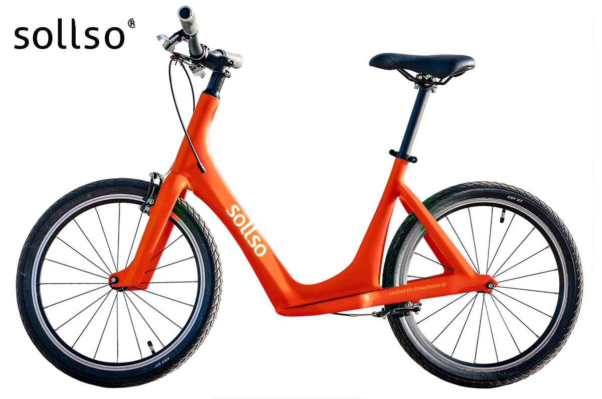 Sollso® elan – Laufrad aus Carbon orange