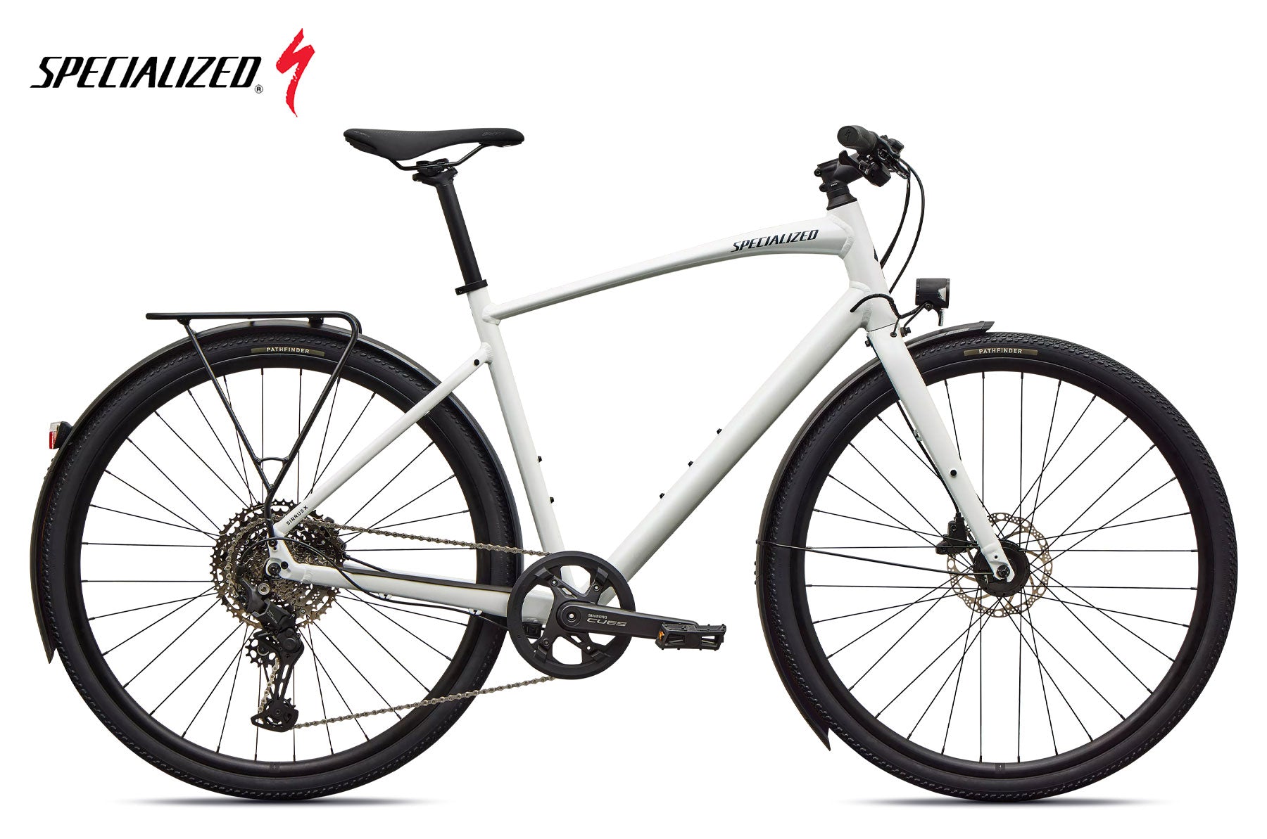 Specialized Sirrus X 3.0 EQ Gloss metallic white silver / deep marine frost - Premium Bikeshop