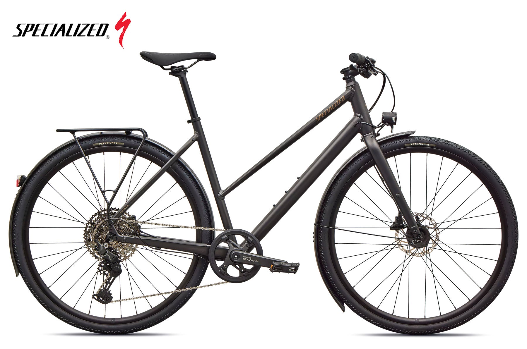 Specialized Sirrus X 3.0 EQ step through | satin metallic obsidian/burnt gold - Premium Bikeshop