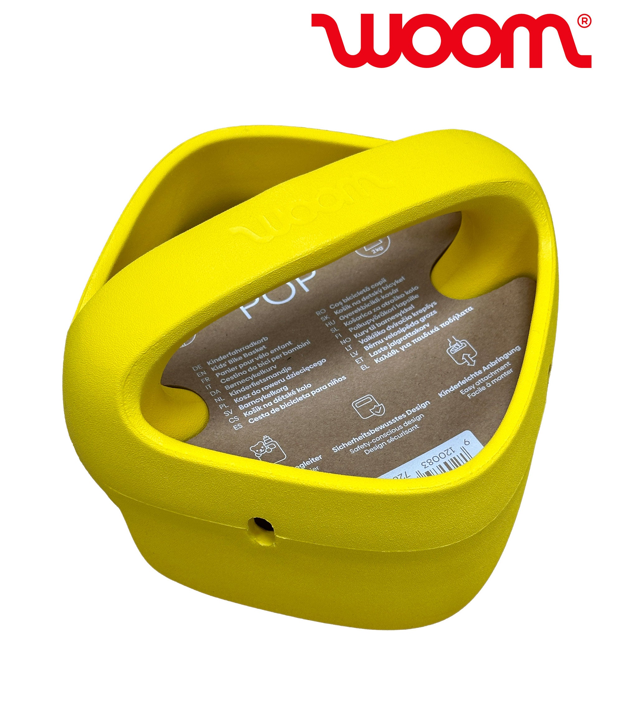 WOOM POP Kinderfahrradkorb banana yellow