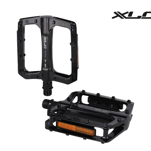 xlc pedale XLC Flat Pedal PD-M29 schwarz mit Reflektor