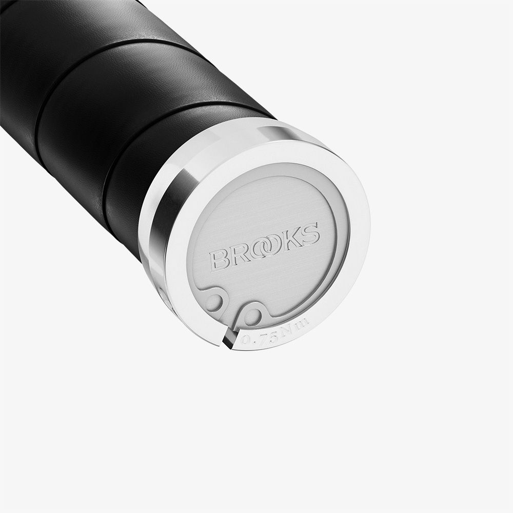 BROOKS Slender Leather Grips black - Premium Bikeshop