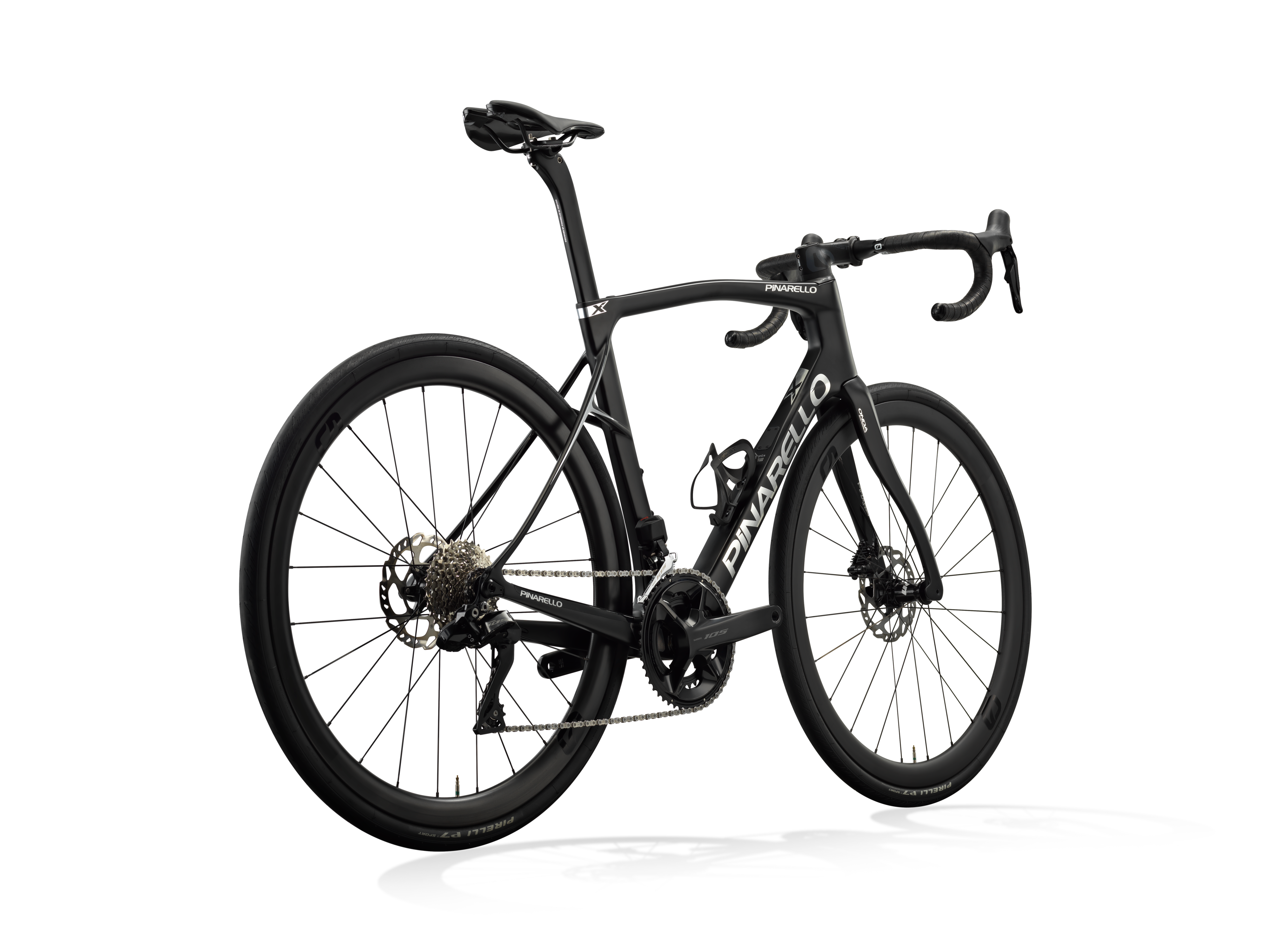 Pinarello X5 Disc Shimano 105 DI2 solo black E351 - Premium Bikeshop
