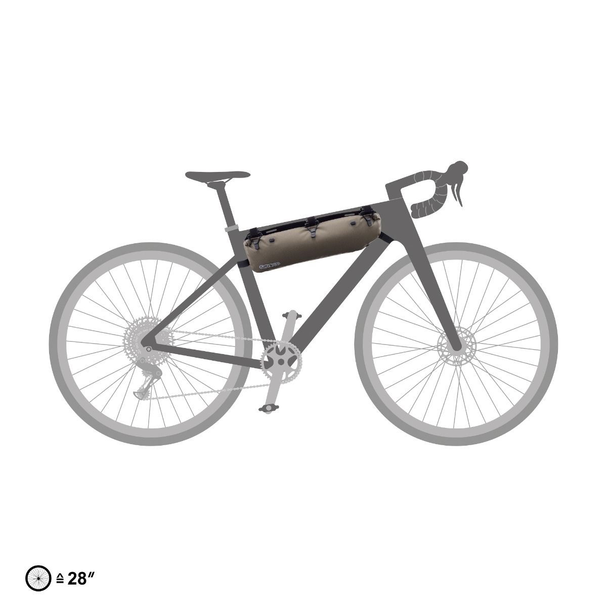 ortlieb rennrad ORTLIEB Frame-Pack RC Toptube dark sand