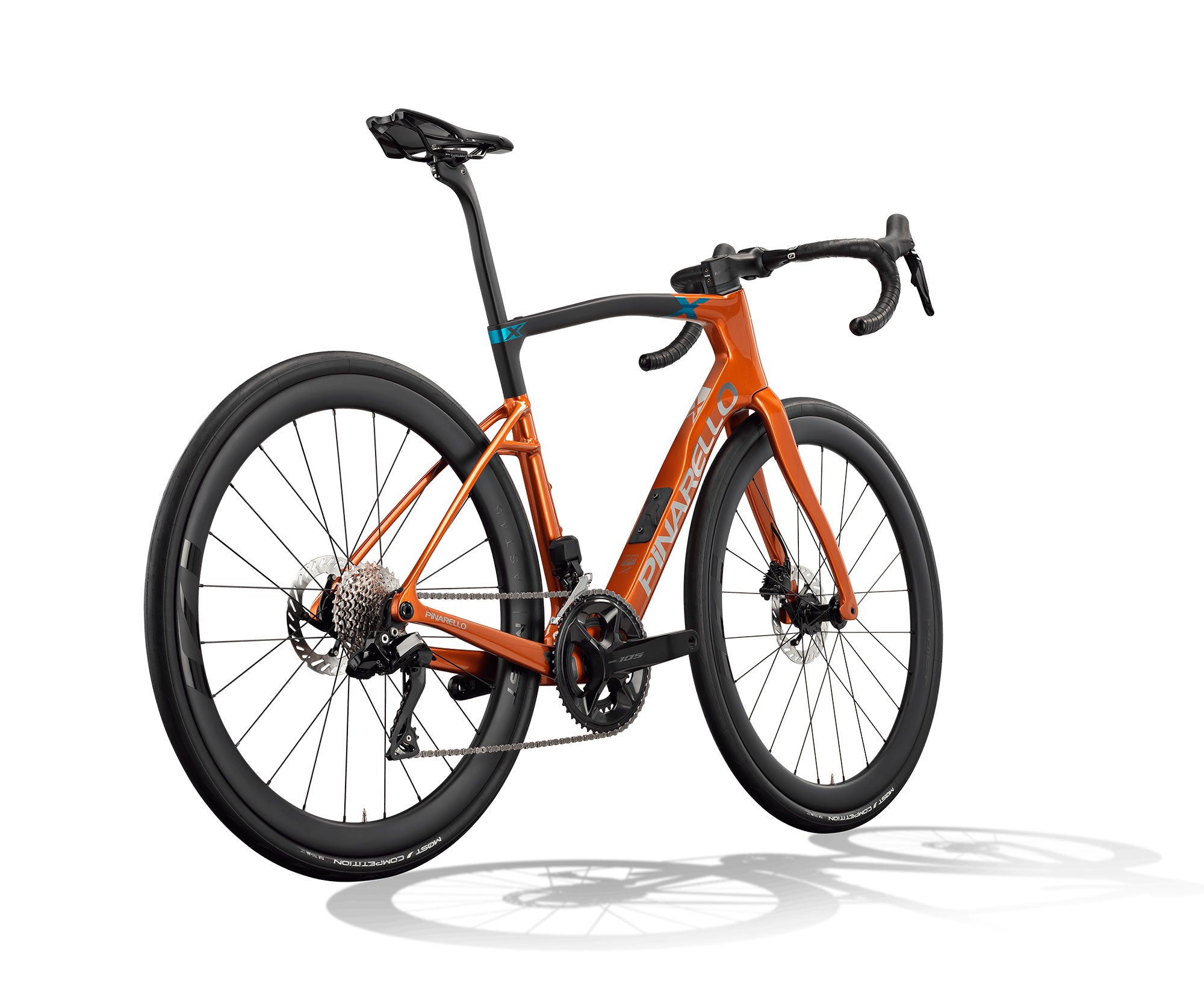 Pinarello X5 Disc Shimano 105 DI2 Amber Trace  MOST Ultrafast 45 DB