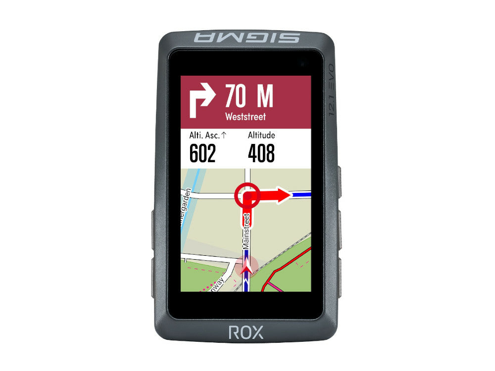 SIGMA SPORT GPS ROX 12.1 EVO SET Fahrradcomputer black - Premium Bikeshop