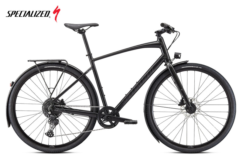 Specialized Sirrus X 3.0 EQ Gloss Nearly Black / Black Reflective - Premium Bikeshop