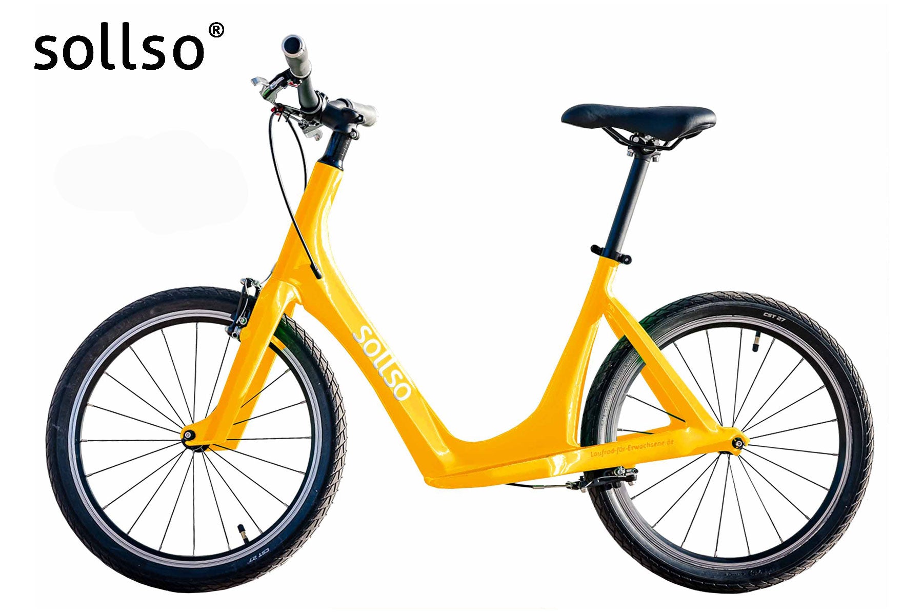 Sollso® elan – Laufrad aus Carbon sonnengelb - Premium Bikeshop
