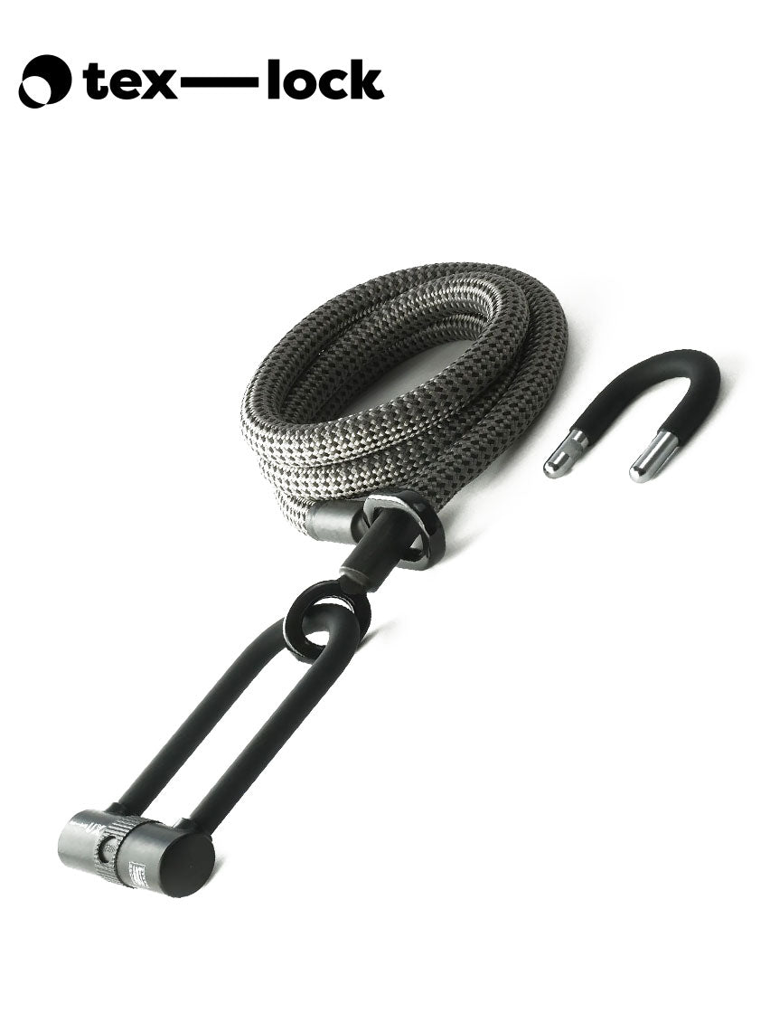 tex-lock eyelet + u-lock - fahrradschloss Tex-Lock eyelet electric grey