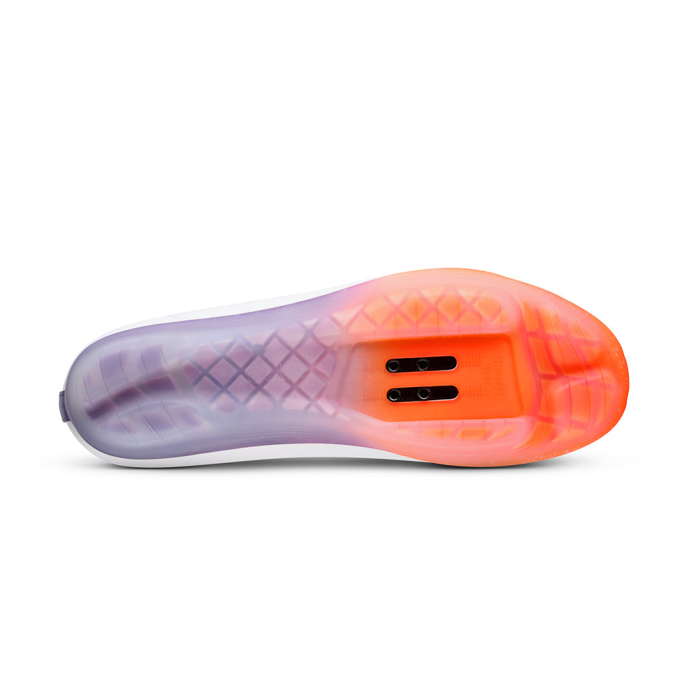Fizik Tempo Beat Rennradschuhe weiß/orange - Premium Bikeshop