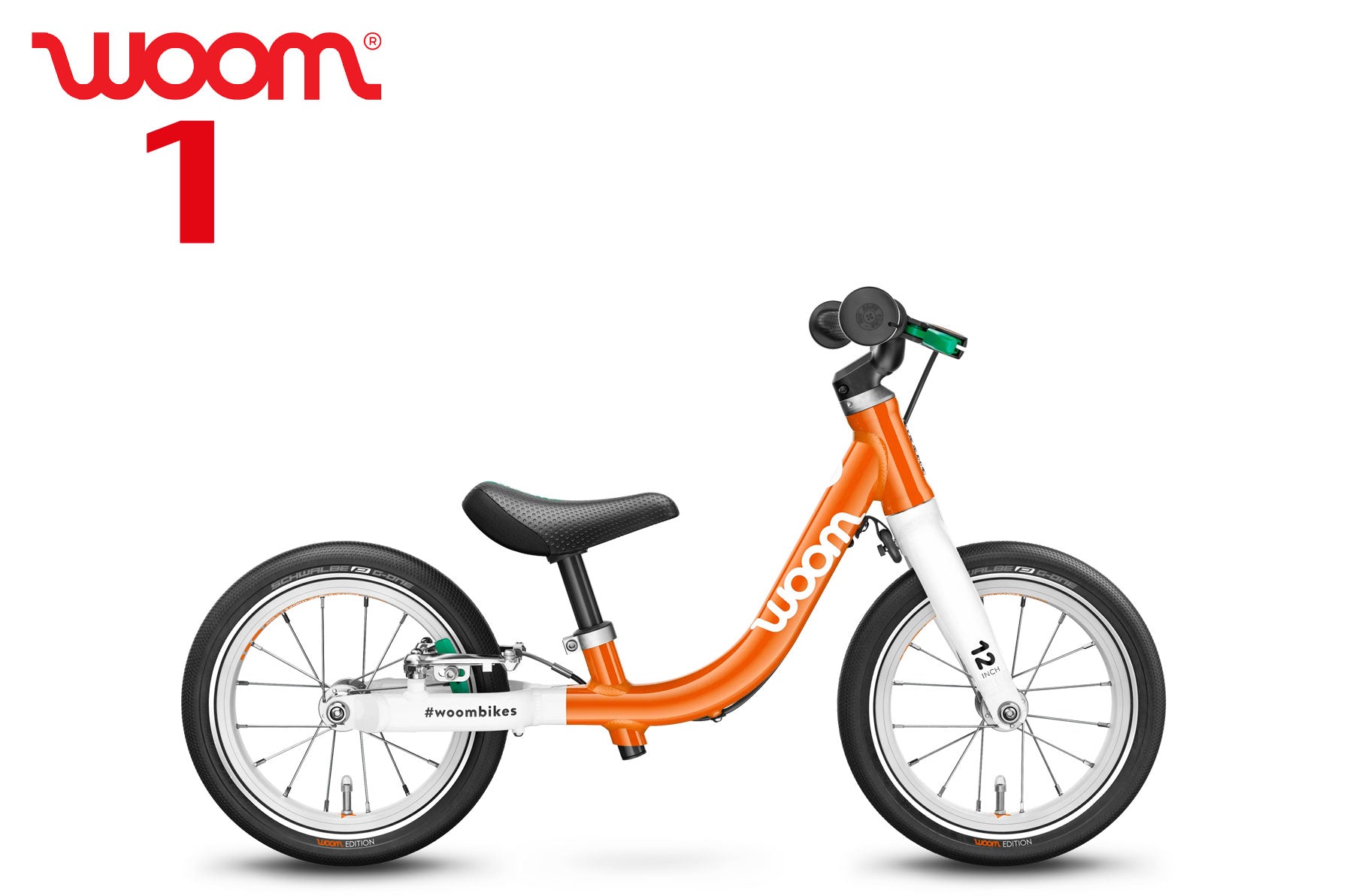 WOOM 1 Original Laufrad 12" fire orange - Premium Bikeshop