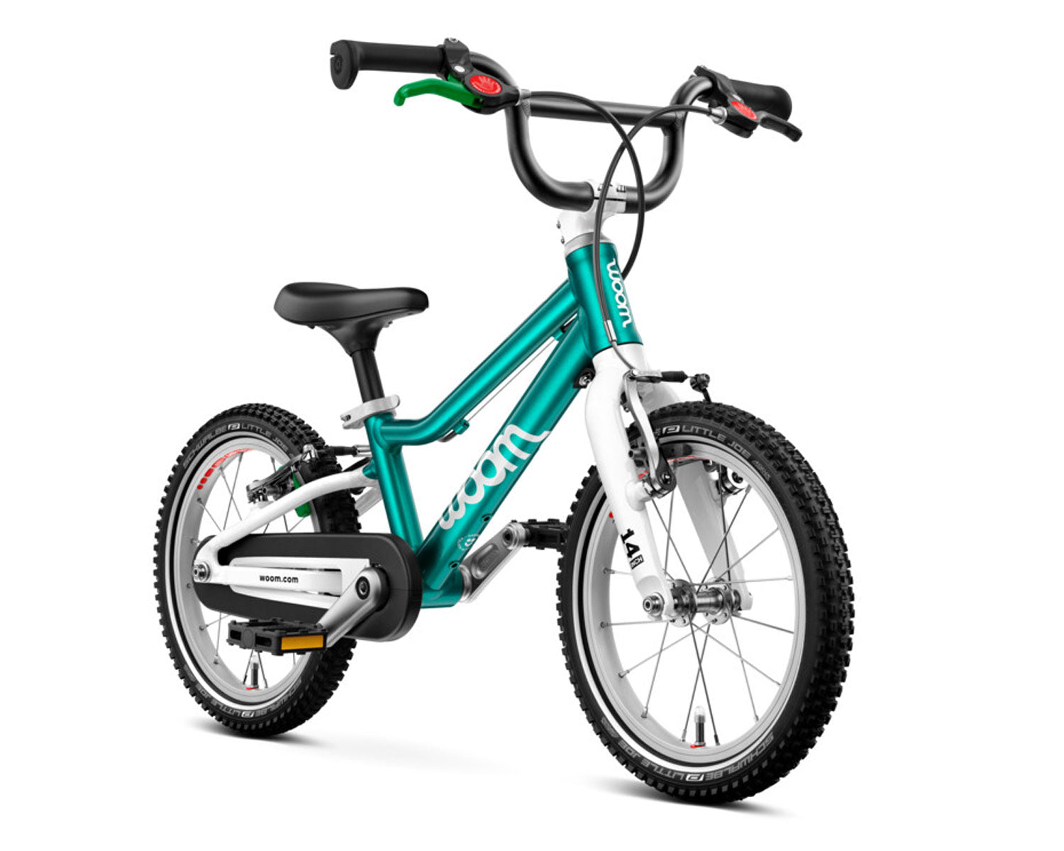 kinderrad zoom WOOM GO 2 metallic turquoise