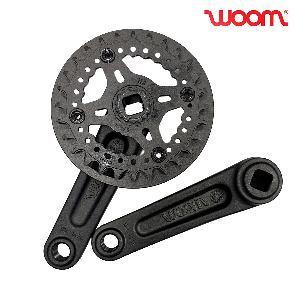 WOOM® OFF Kurbelset black