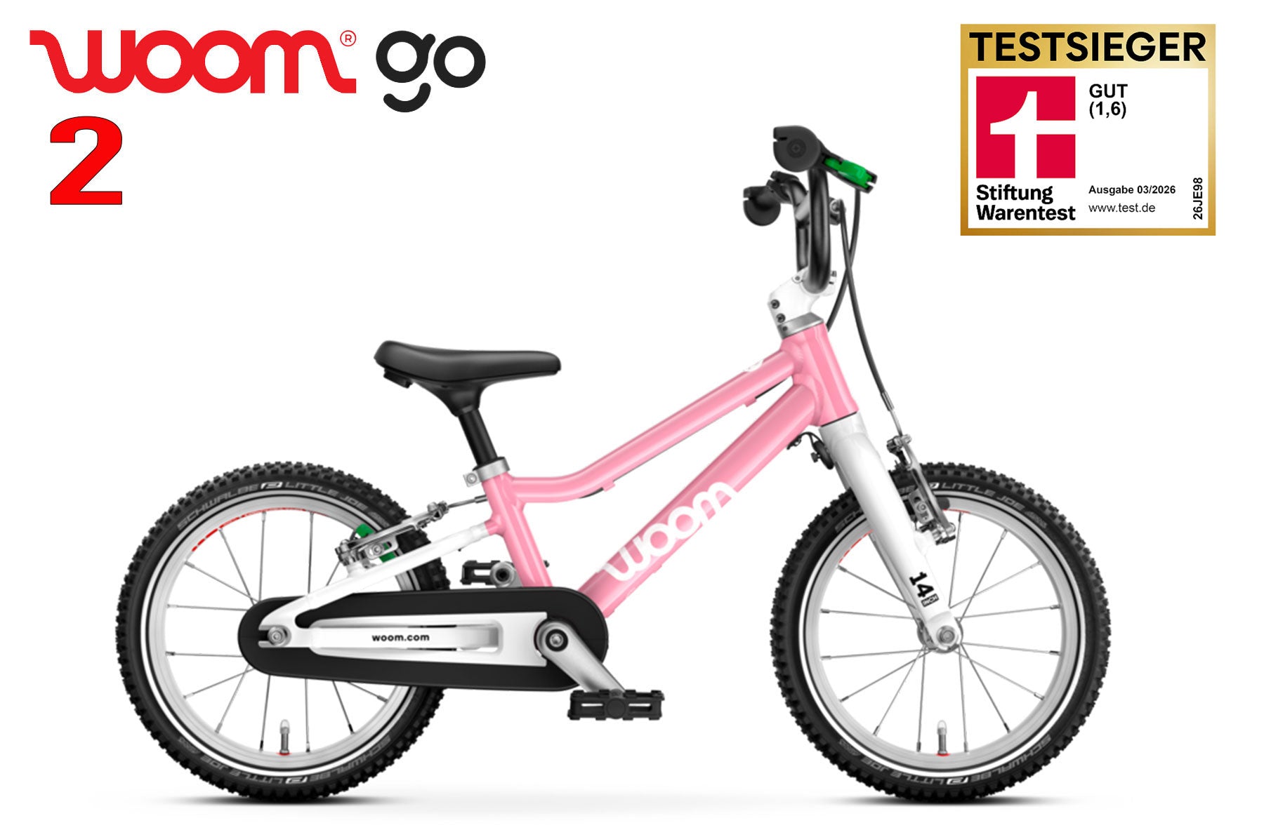 WOOM GO 2 powder pink - Premium Bikeshop