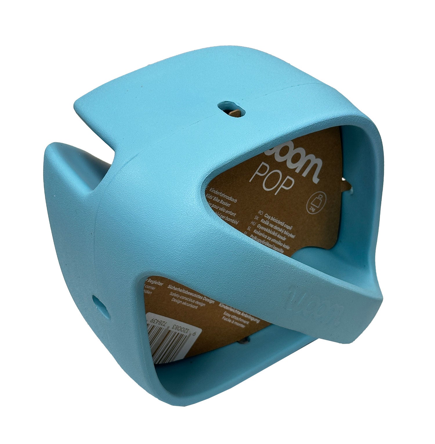WOOM POP Kinderfahrradkorb bubble gum blue - Premium Bikeshop