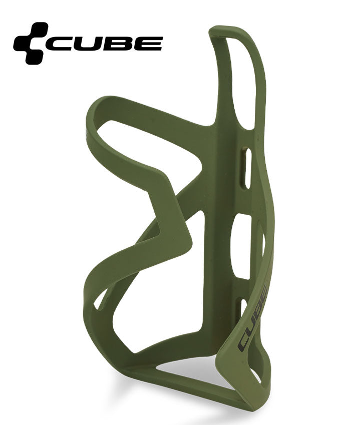 CUBE Flaschenhalter HPP Sidecage matt olive´n´glossy black