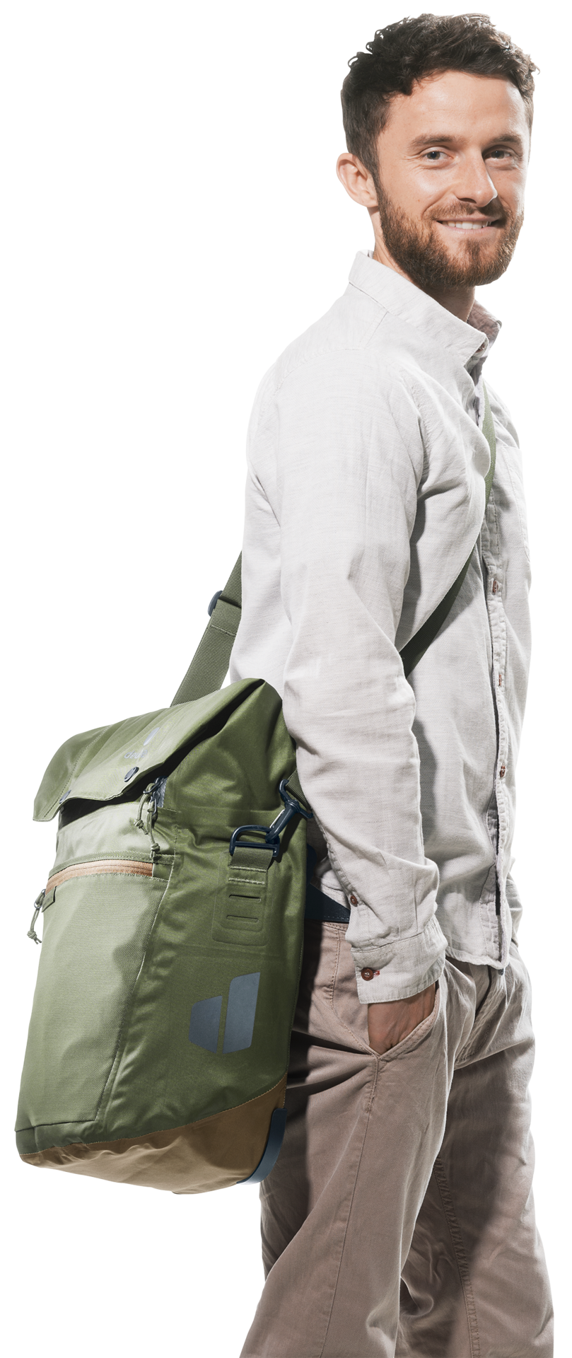 Deuter Mainhattan  17+10 Fahrradtasche khaki-clay - Premium Bikeshop