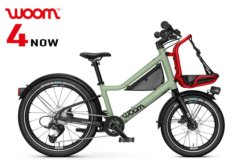 WOOM NOW 4 moss green / formular red - Premium Bikeshop